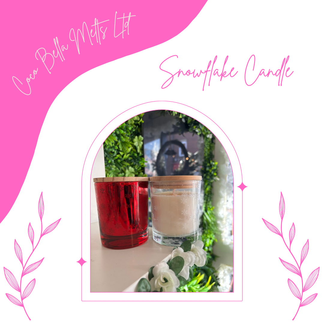 Christmas Snowflake Candle